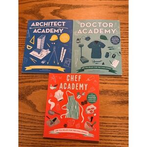 Home School career exploration Book Set of 3 Architect Doctor Chef